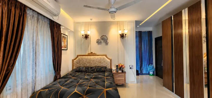 Elegant Contemporary Bedroom Interior photo